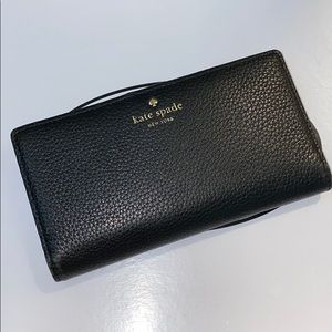 Black Leather Kate Spade Wallet